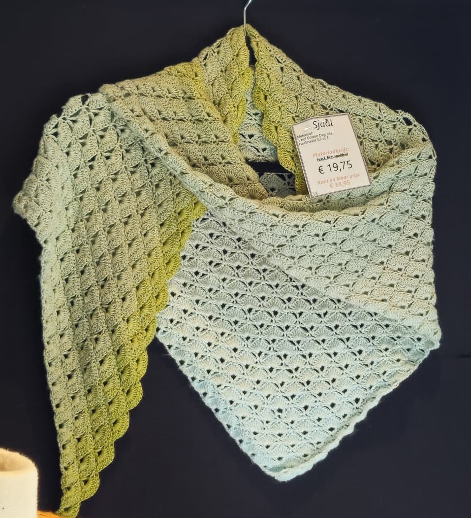 Cotton degrade mint-groen